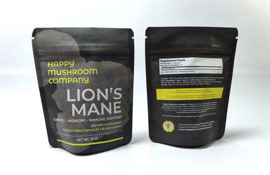 Lion's Mane Powder Supplement - Grown In USA